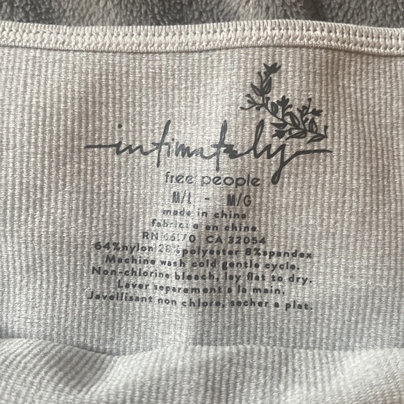 Free People GREY Ali low back bra - Picture 4 of 4